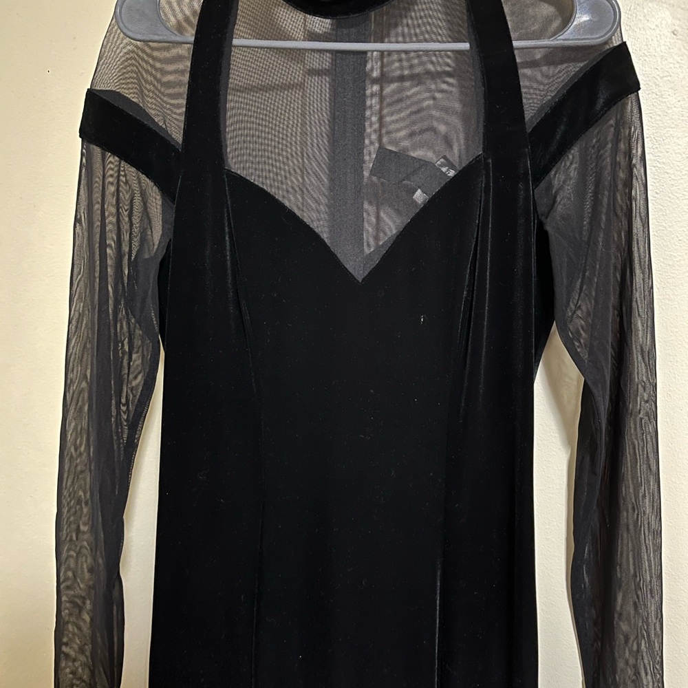 Night Way Collections Black Long Sleeve Dress